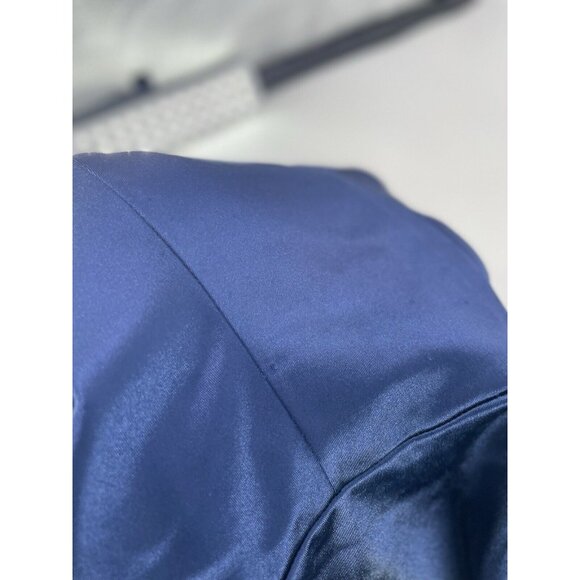 JUMP Women’s Navy Sleeveless Square Neck Short Party Sheath Dress Size 3/4 Event - Picture 9 of 14